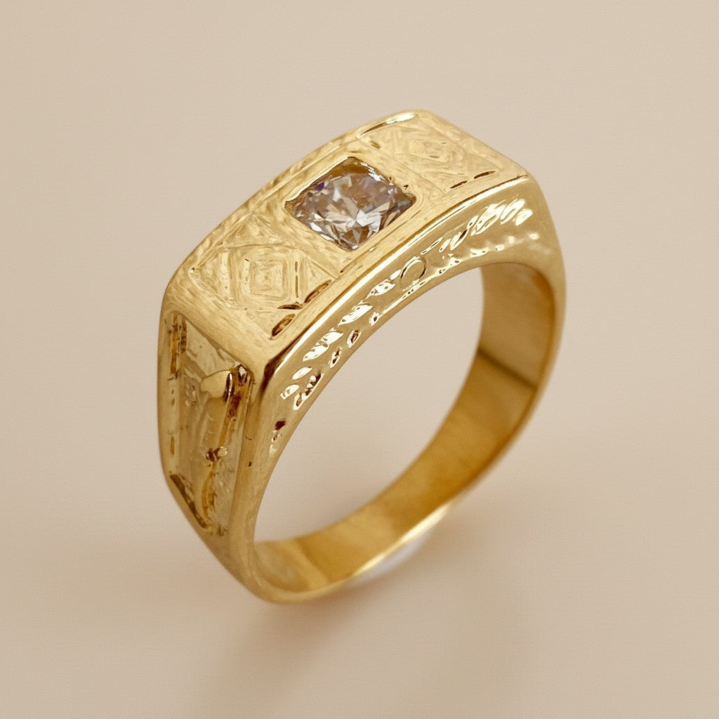 Boho Pinky Ring for Women - Cubic Zirconia Statement Ring