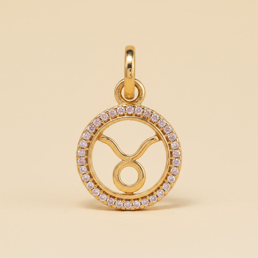 ♉ 18k Gold Filled Taurus Zodiac Pendant — For the One Who Knows Their Sign and Wears It With Pride