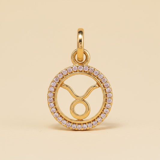 ♉ 18k Gold Filled Taurus Zodiac Pendant — For the One Who Knows Their Sign and Wears It With Pride