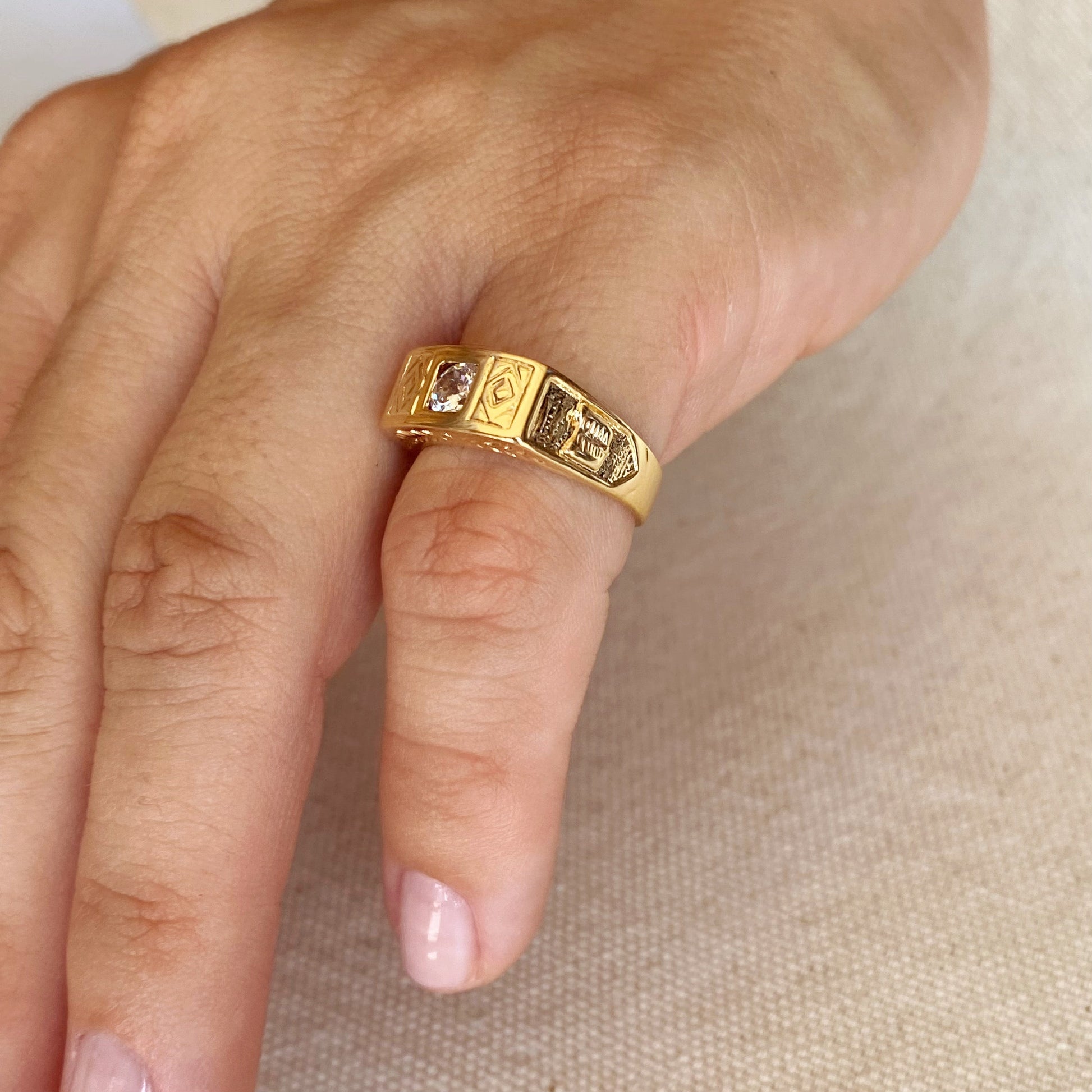 GoldFi 18k Gold Filled Boho Pinky Ring