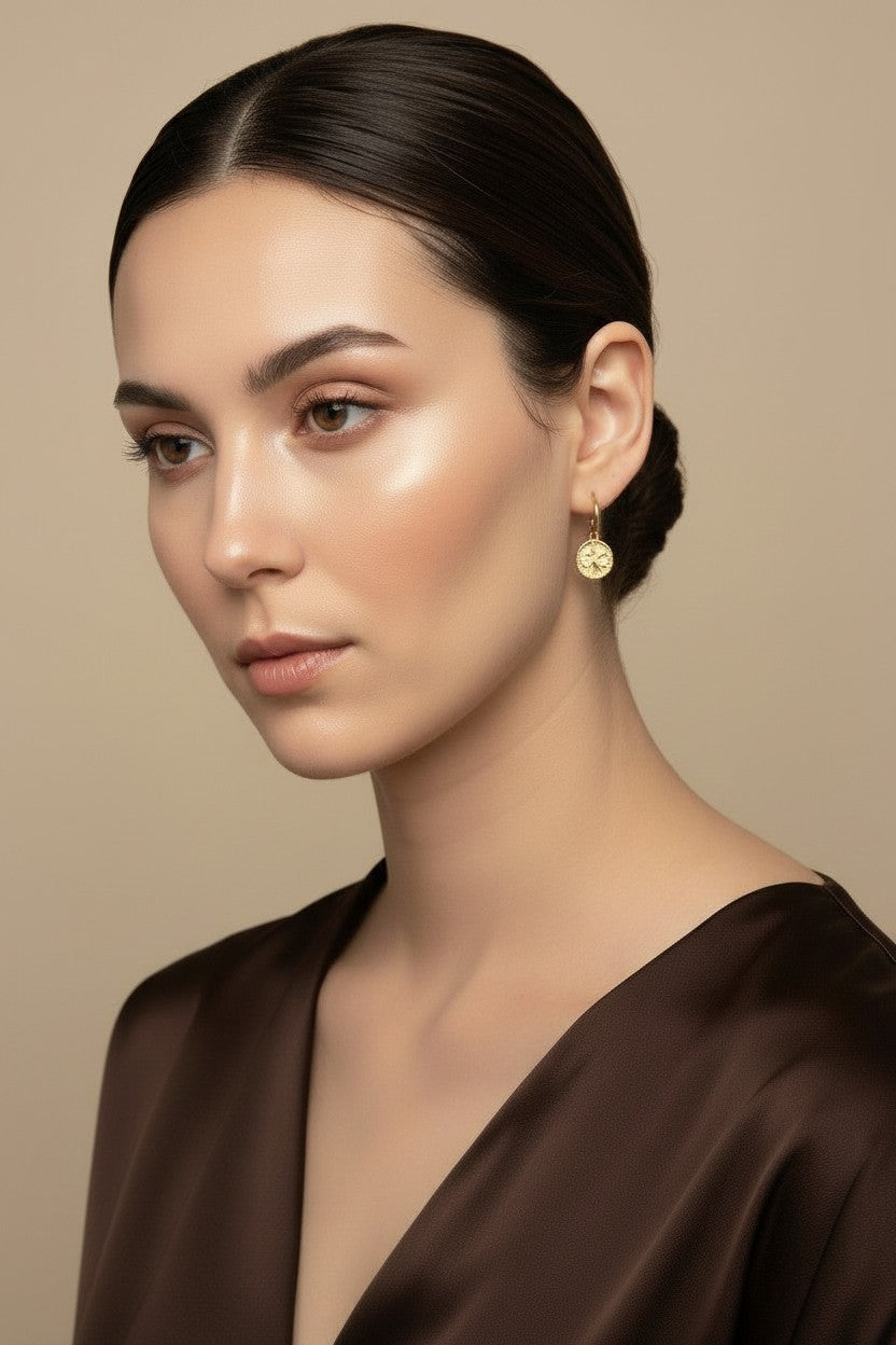 ✨ 18k Gold Filled Infinity Sunburst CZ Hoop Earrings — Forever, Radiating Outward.