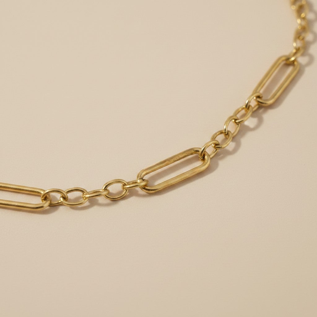 18k Gold Filled Paperclip Link Chain Necklace — Two Links, One Necklace You'll Never Stop Reaching For