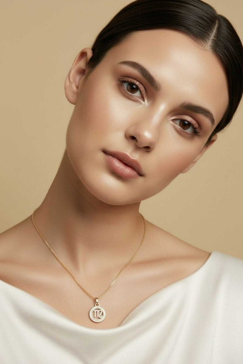 18k Gold Filled Mini Scorpio Zodiac Pendant