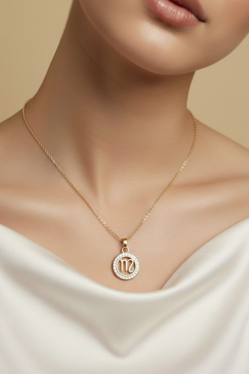 18k Gold Filled Mini Scorpio Zodiac Pendant