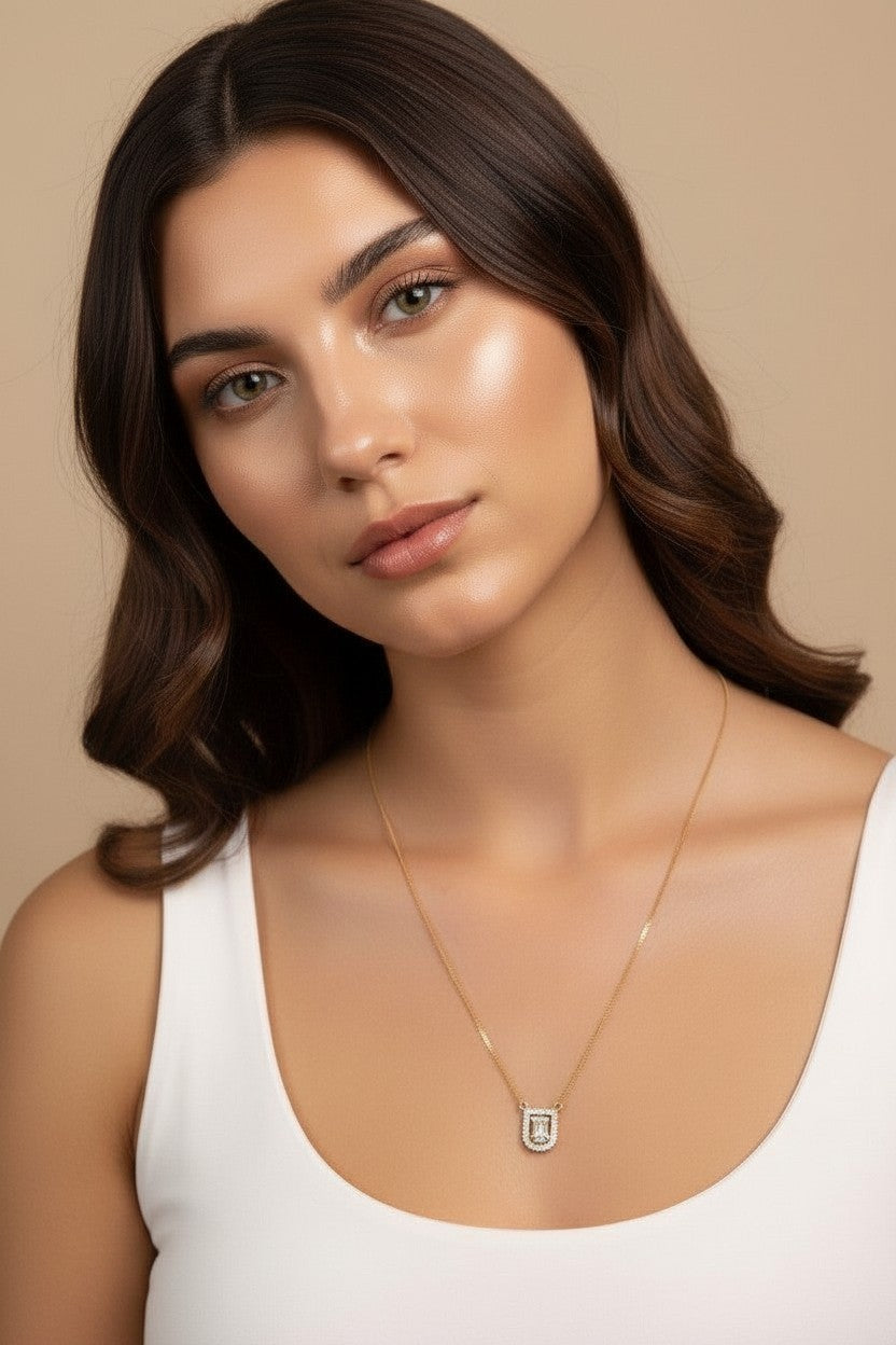 🙏 18k Gold Filled Scapular CZ Necklace (Escapulario) — Heart in Front. Grace Behind. Protection All Around.