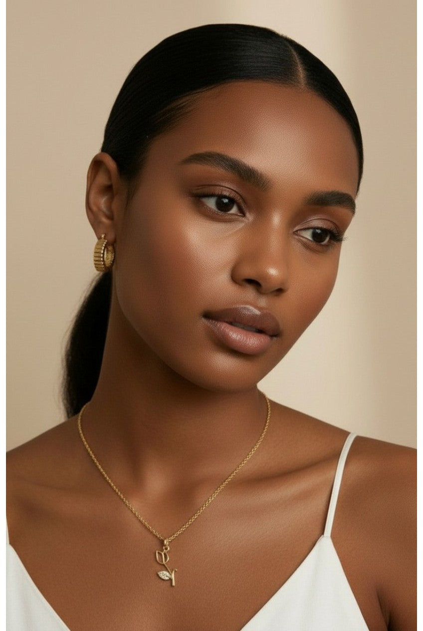 18k Gold Filled Tulip Charm Necklace | The Perfect Mother's Day Gift