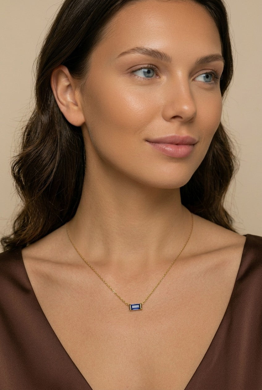 18k Gold Filled Celebration Birthstone Set | Necklace & Earrings