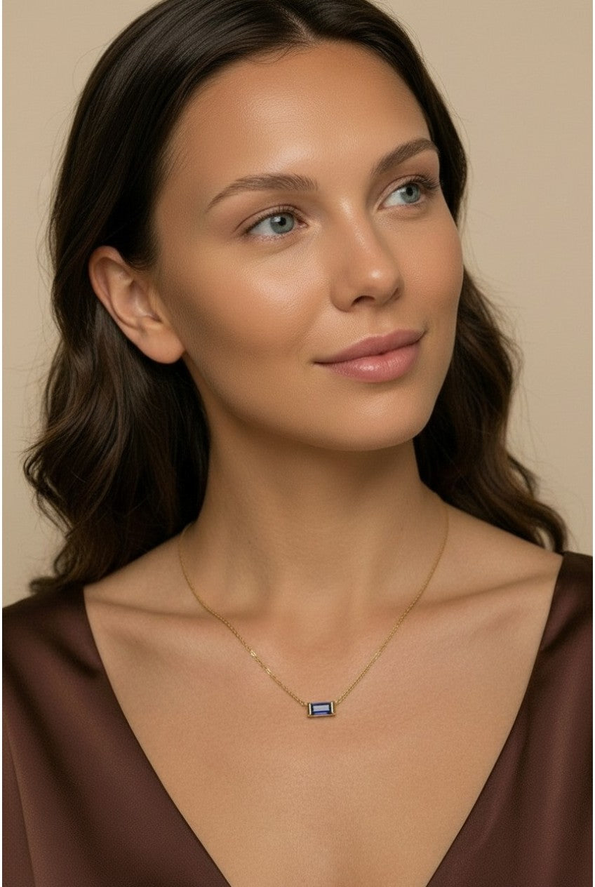 18k Gold Filled Celebration Birthstone Set | Necklace & Earrings