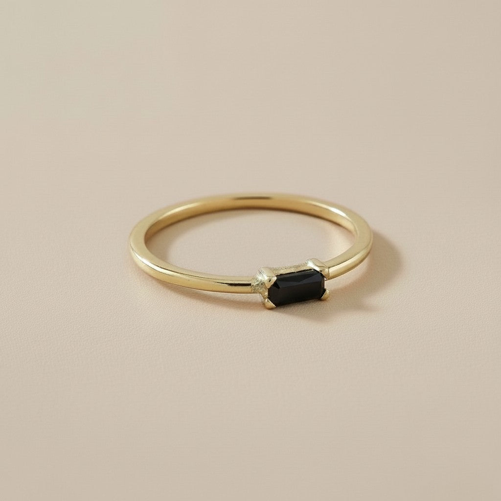 Birthstone Ring - Personalized CZ Stone Ring for Women | All 12 Months Available