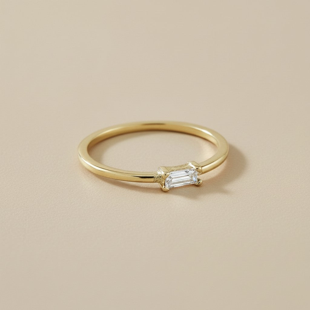 Birthstone Ring - Personalized CZ Stone Ring for Women | All 12 Months Available