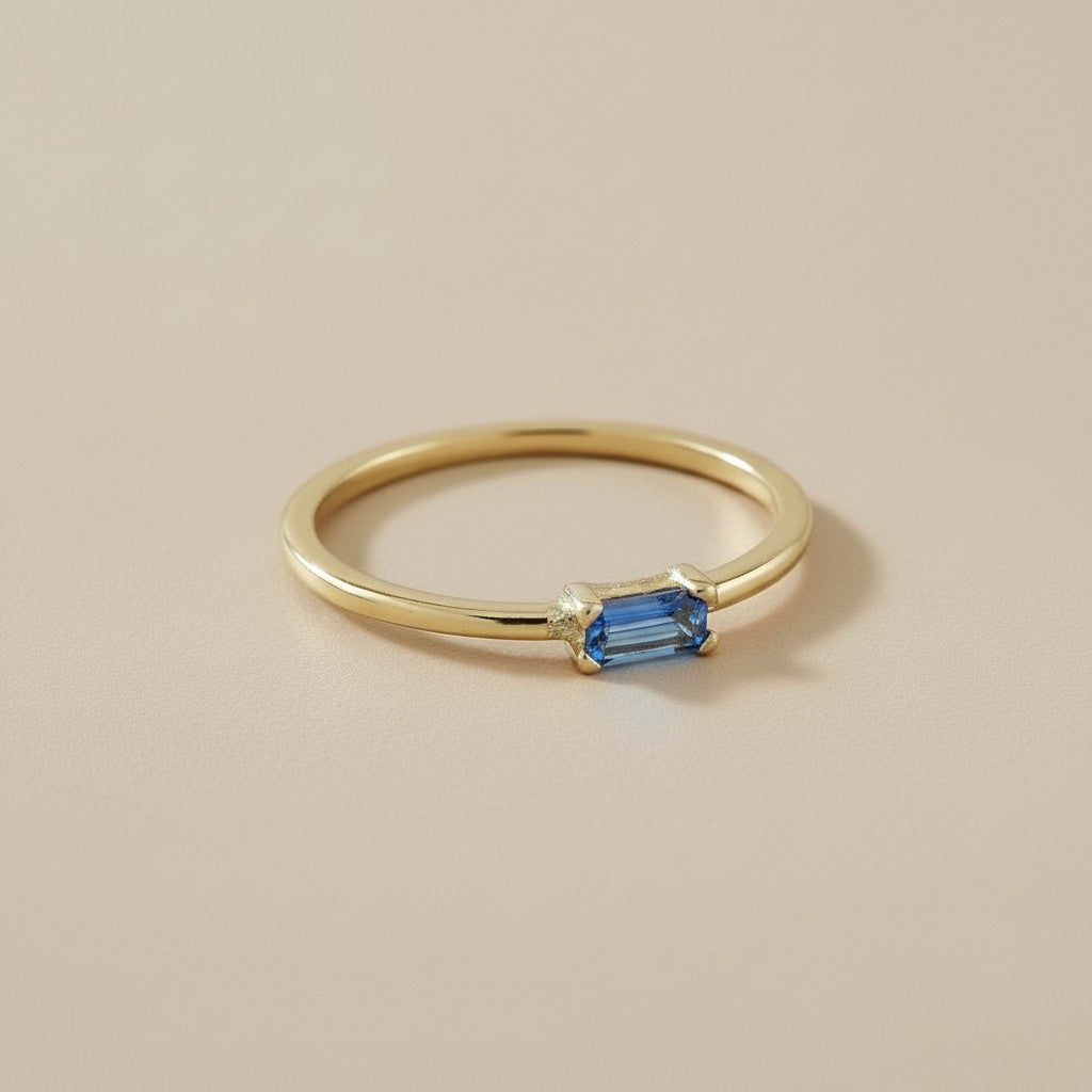 Birthstone Ring - Personalized CZ Stone Ring for Women | All 12 Months Available