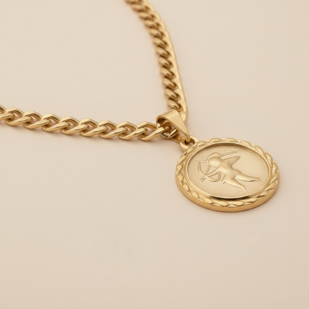 Cupid Necklace for Women | Diamond Cut Love Pendant | Valentine's Day Jewelry Gift