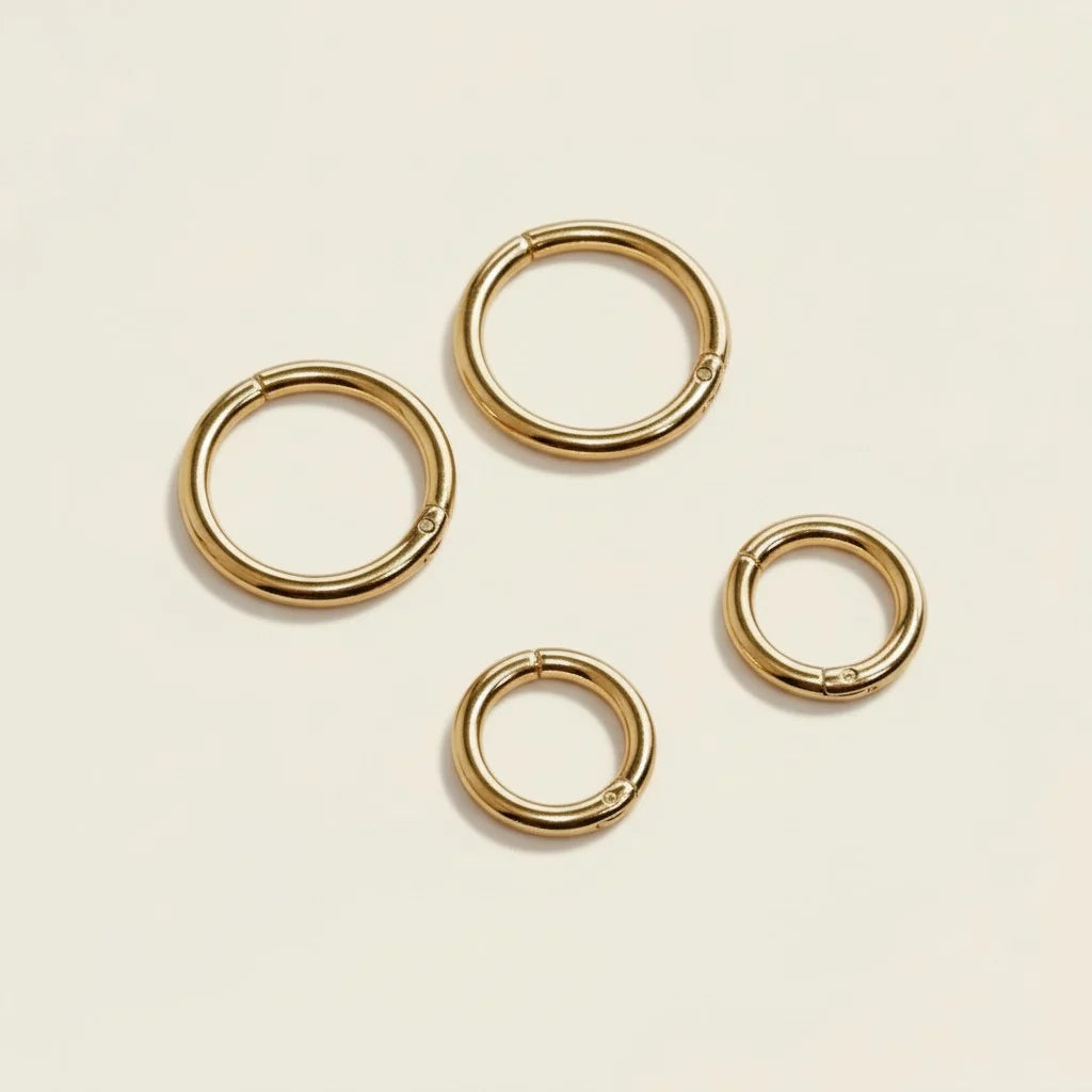18k Gold Filled Mini Starburst Earring Charm | Bold Hoop Add-On