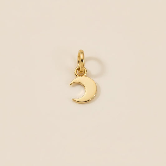Mini Crescent Moon Charm -&nbsp; Pendant for Women | Minimalist Celestial Jewelry