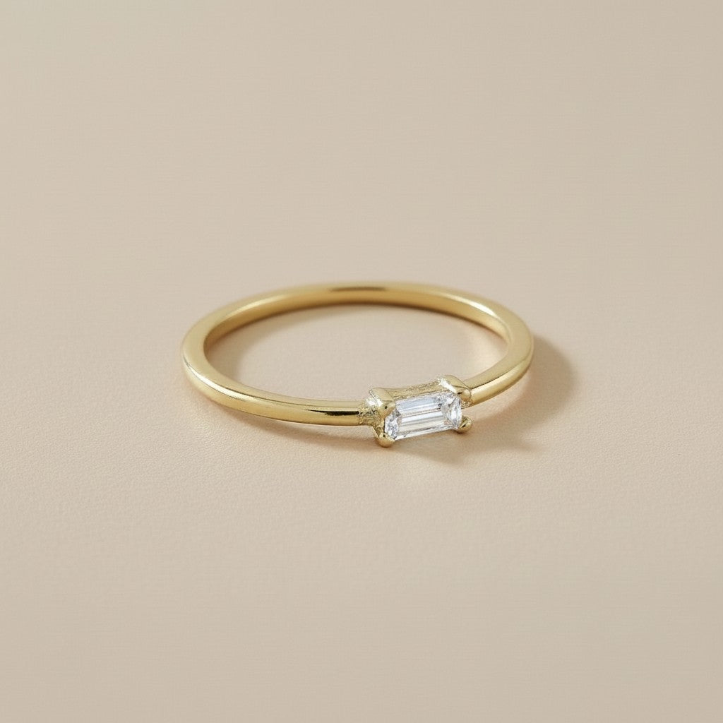 Birthstone Ring - Personalized CZ Stone Ring for Women | All 12 Months Available