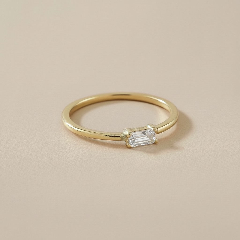 Birthstone Ring - Personalized CZ Stone Ring for Women | All 12 Months Available