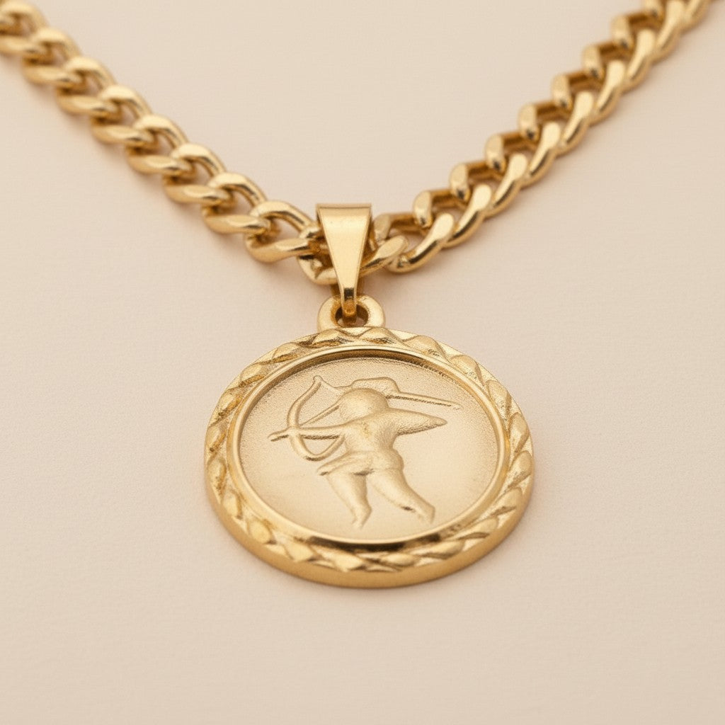 Cupid Necklace for Women | Diamond Cut Love Pendant | Valentine's Day Jewelry Gift