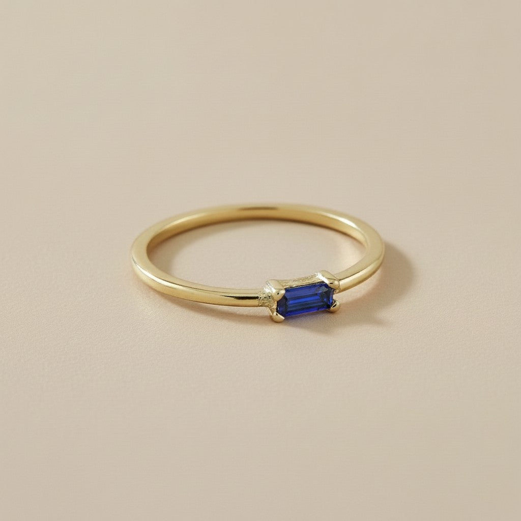 Birthstone Ring - Personalized CZ Stone Ring for Women | All 12 Months Available