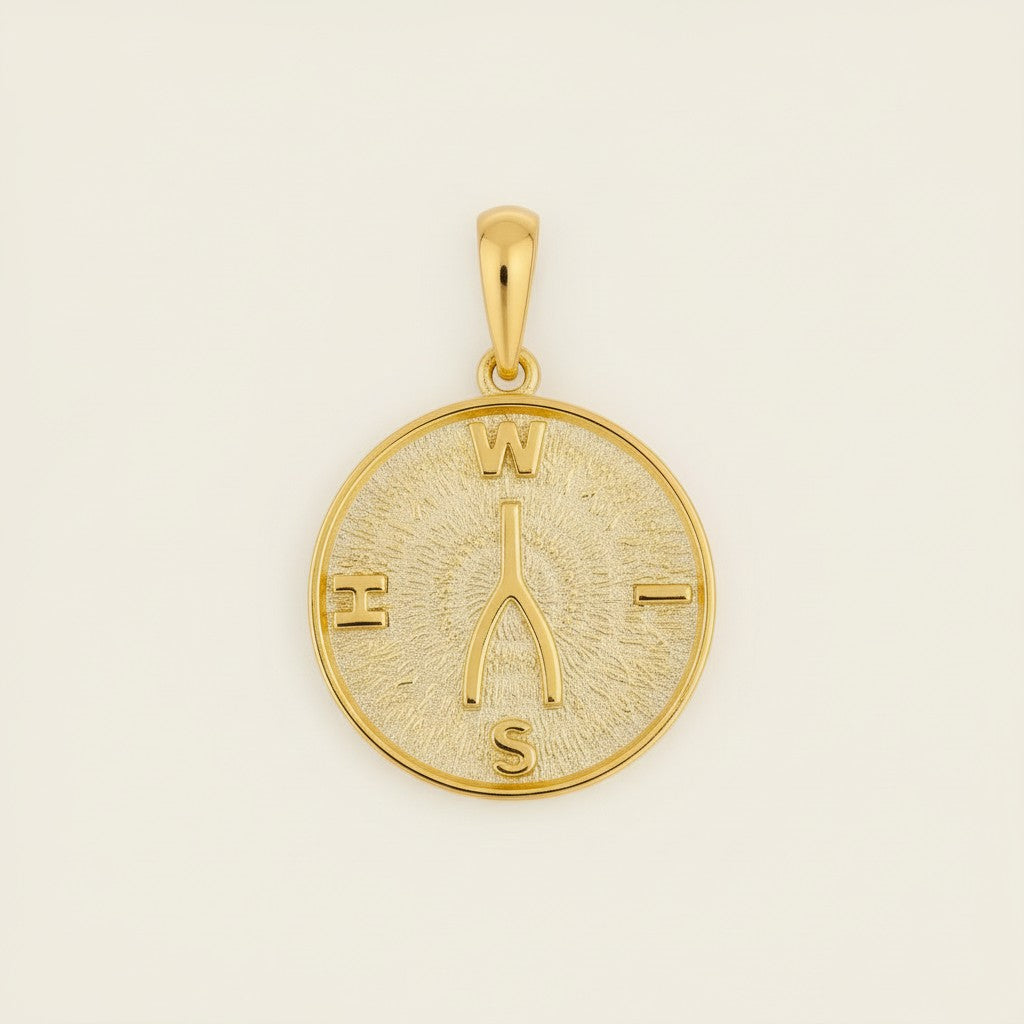 Wishbone Pendant for Women - Lucky Charm WISH Necklace Pendant