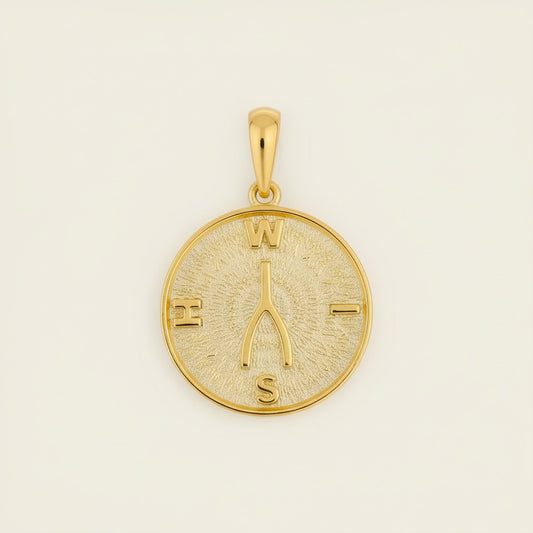 Wishbone Pendant for Women - Lucky Charm WISH Necklace Pendant