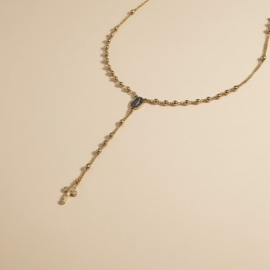 Rosary Necklace - Traditional Catholic Prayer Jewelry for Women
