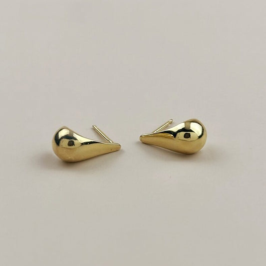 Teardrop Stud Earrings - Classic Drop Studs for Women