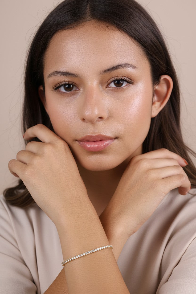 Marquise Tennis Bracelet - Sparkly CZ Diamond Bracelet for Women