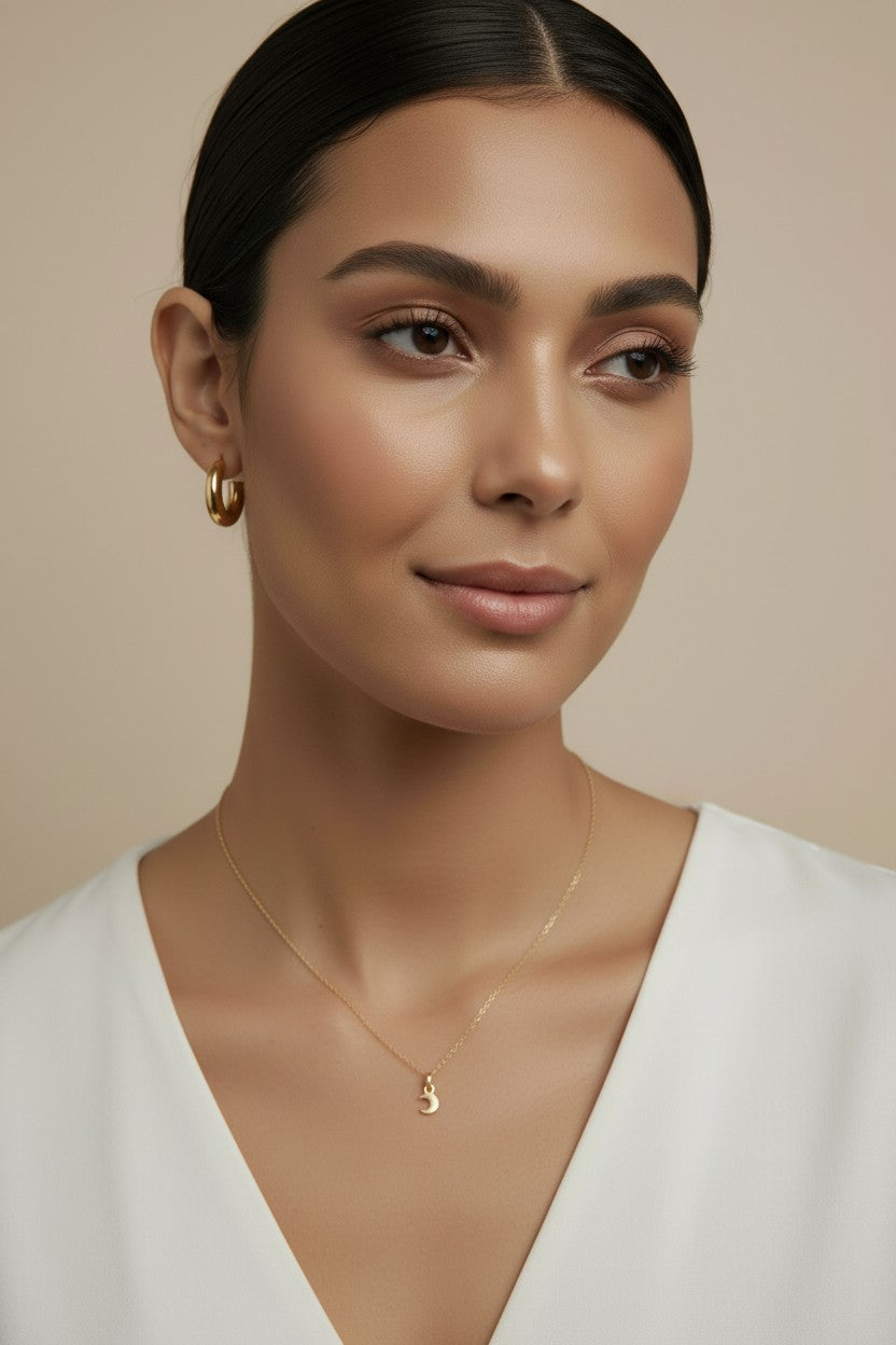 Mini Crescent Moon Charm -&nbsp; Pendant for Women | Minimalist Celestial Jewelry