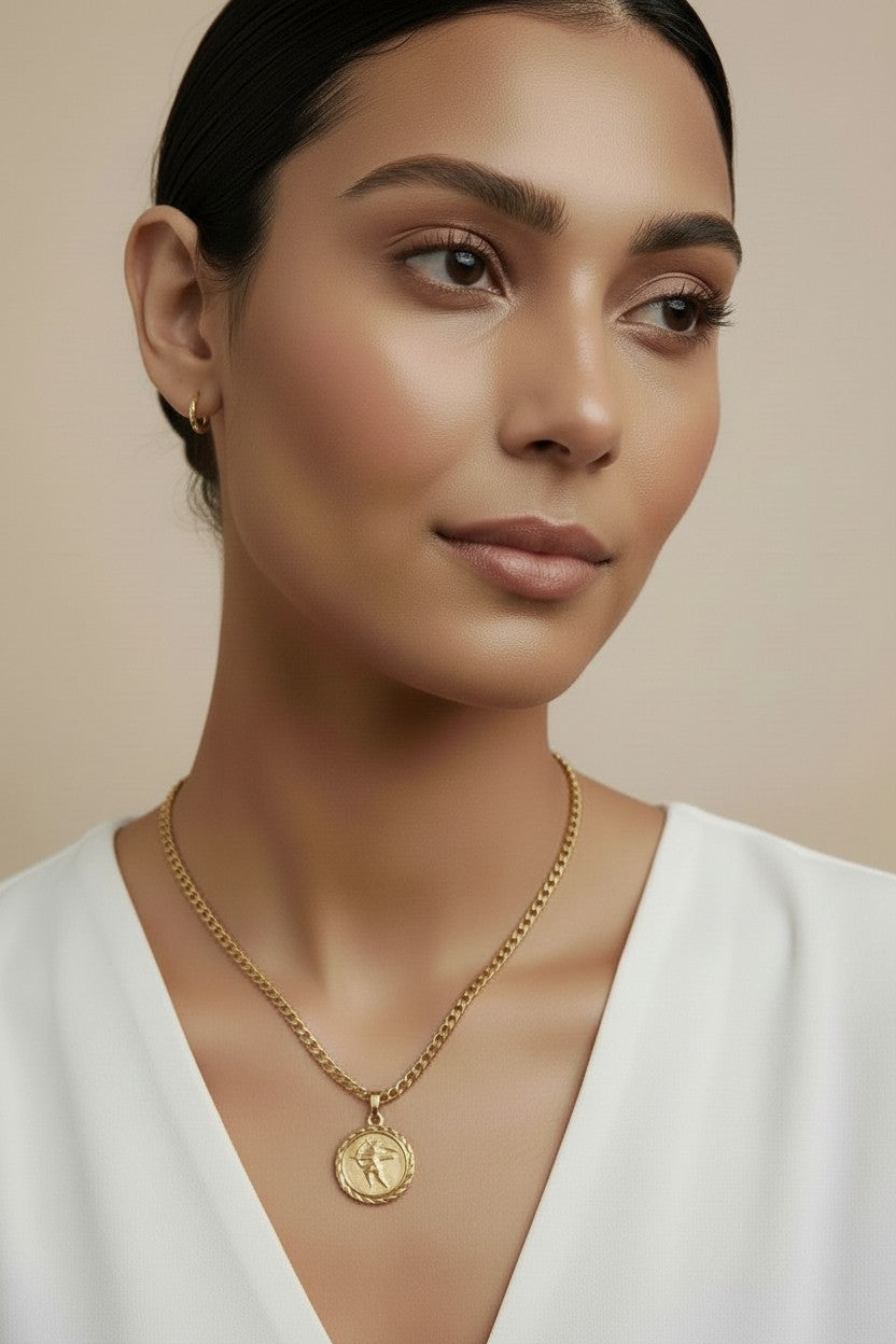 Cupid Necklace for Women | Diamond Cut Love Pendant | Valentine's Day Jewelry Gift