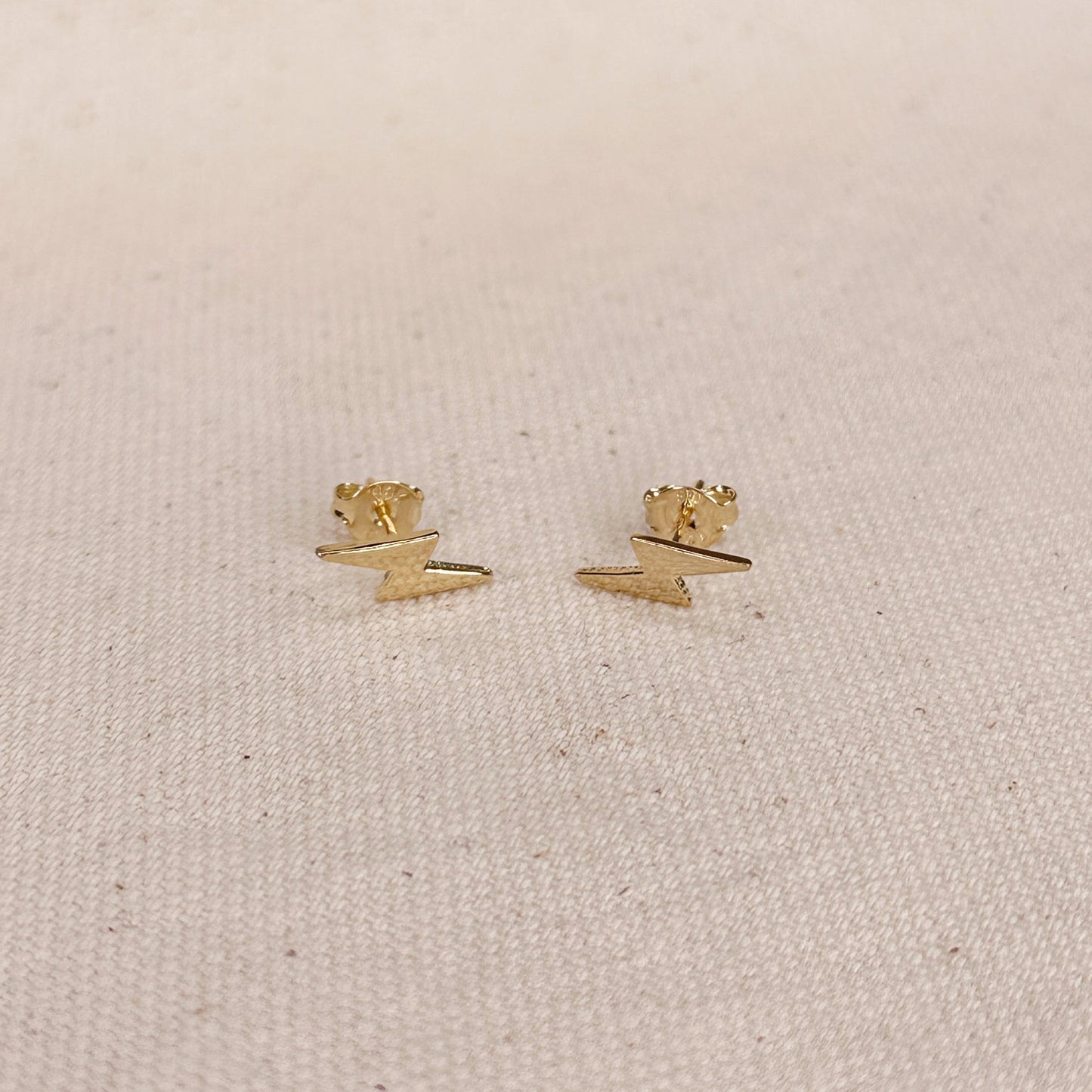 Mini Lightning Bolt Stud Earrings