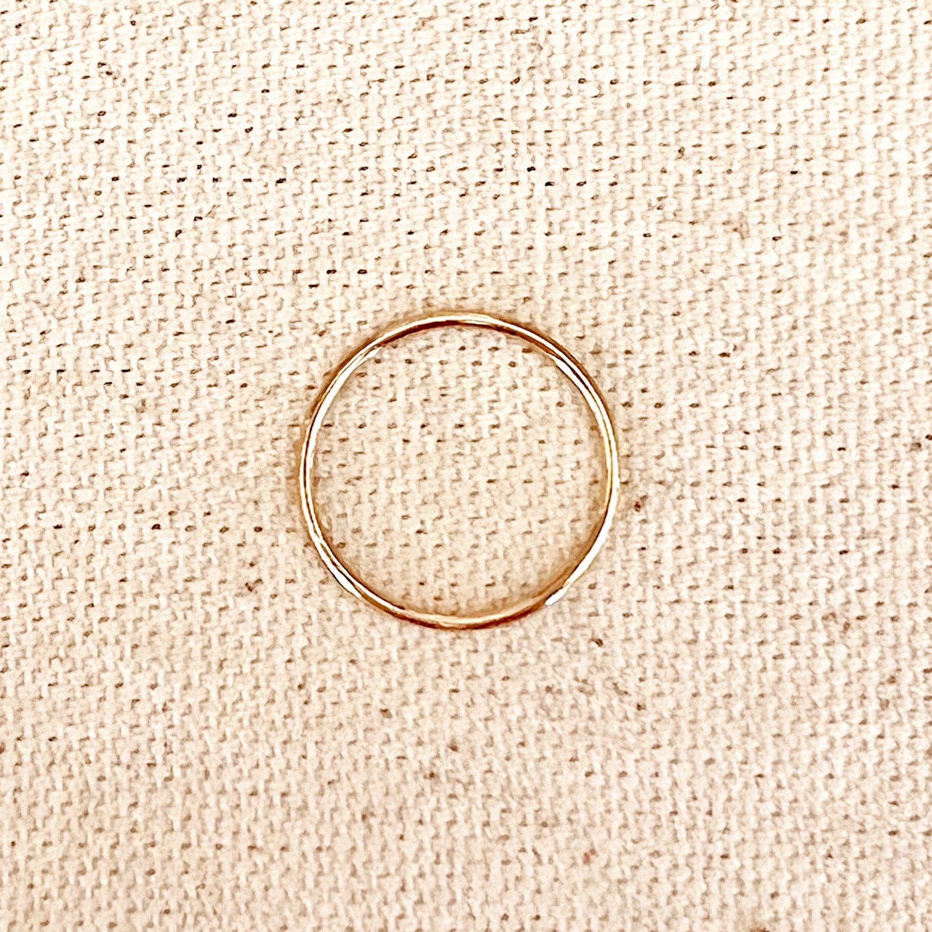 GoldFi 14k Gold Filled 1mm Plain Stackable Ring