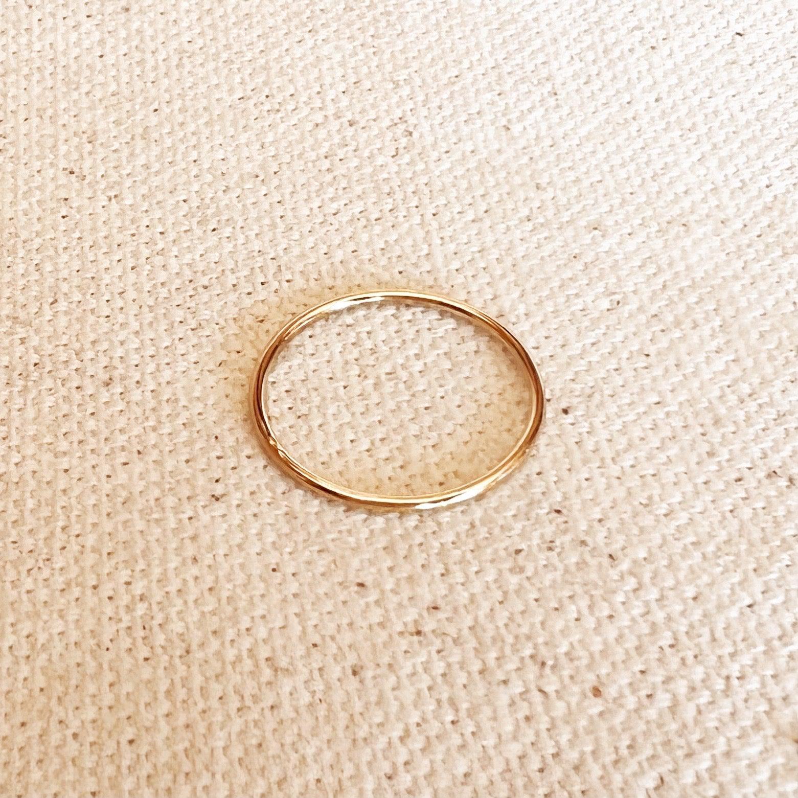 GoldFi 14k Gold Filled 1mm Plain Stackable Ring