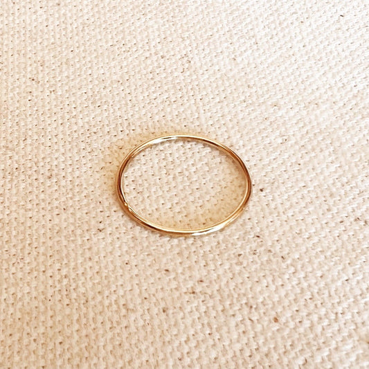 GoldFi 14k Gold Filled 1mm Plain Stackable Ring