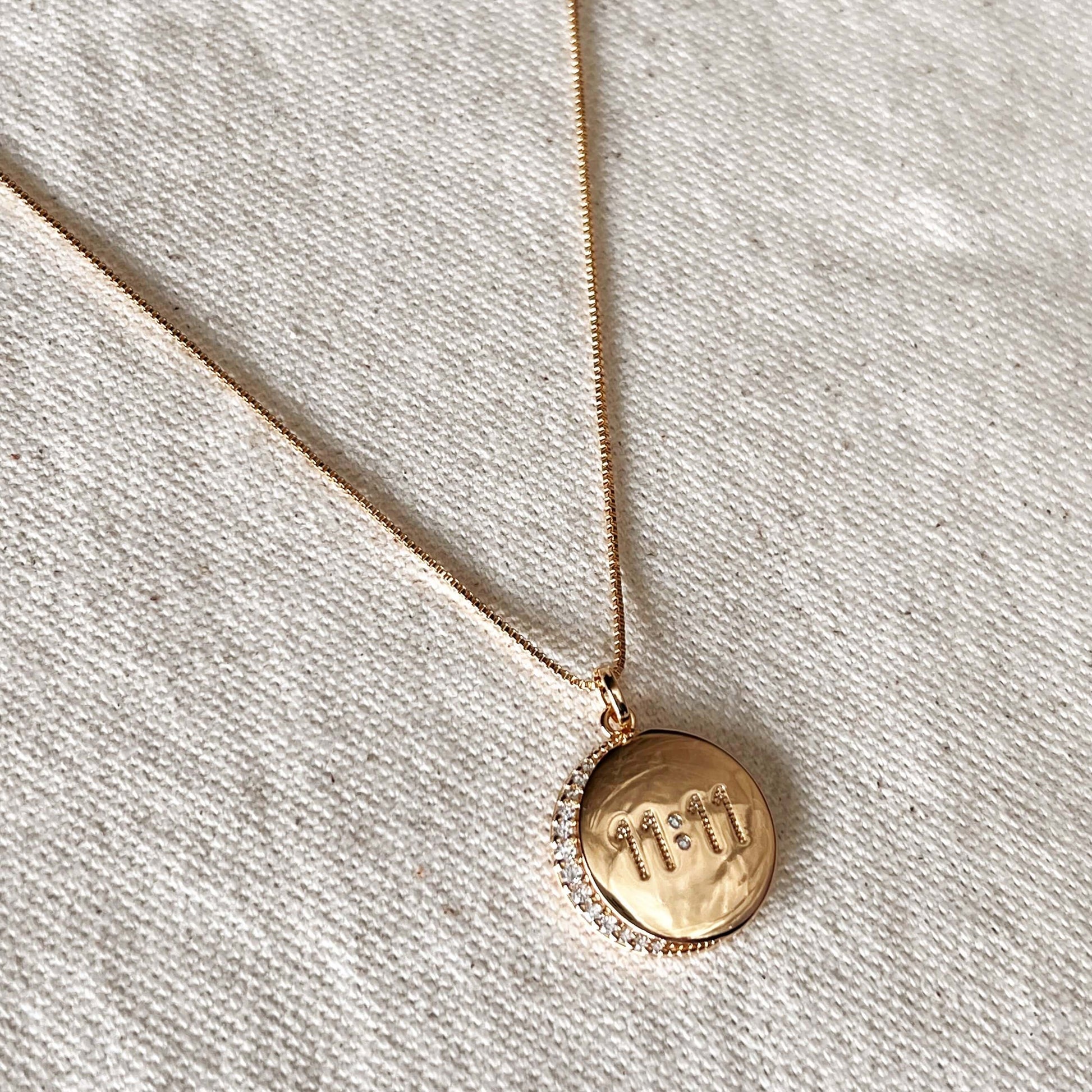 GoldFi 18k Gold Filled 11:11 Synchronicity Necklace