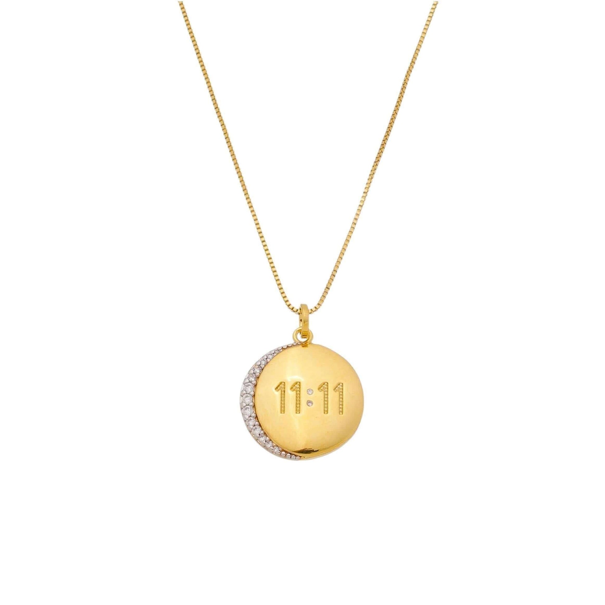 GoldFi 18k Gold Filled 11:11 Synchronicity Necklace