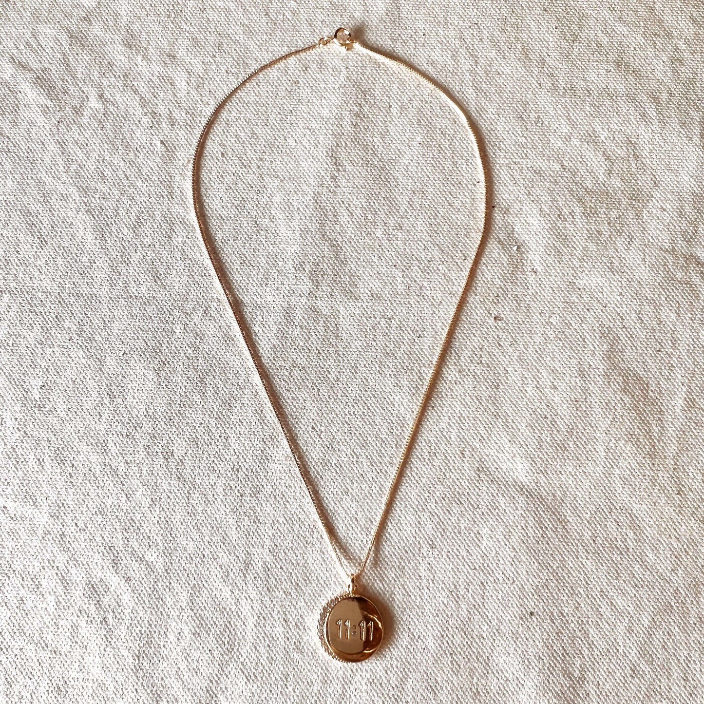 GoldFi 18k Gold Filled 11:11 Synchronicity Necklace