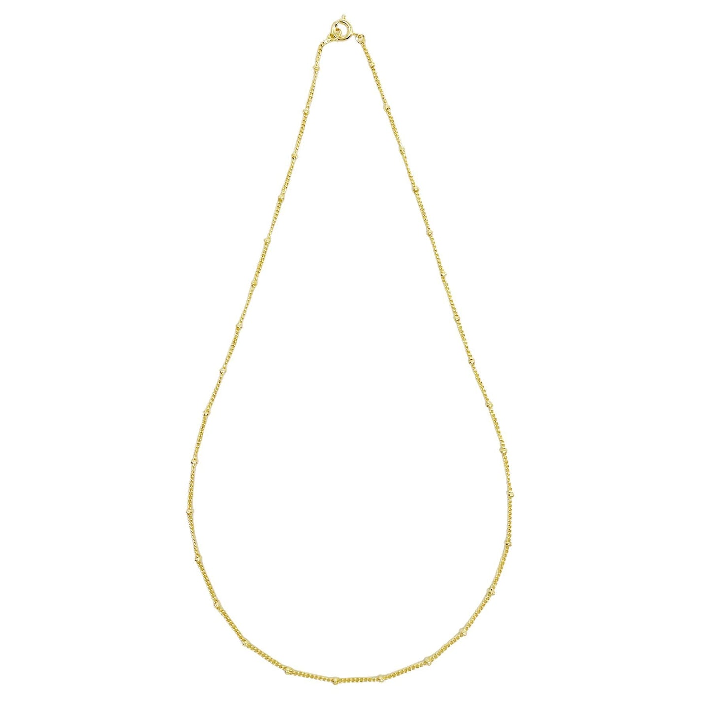 18k Gold Filled 1mm Satellite Chain Available in 16", 18", 20", 22" Length Size