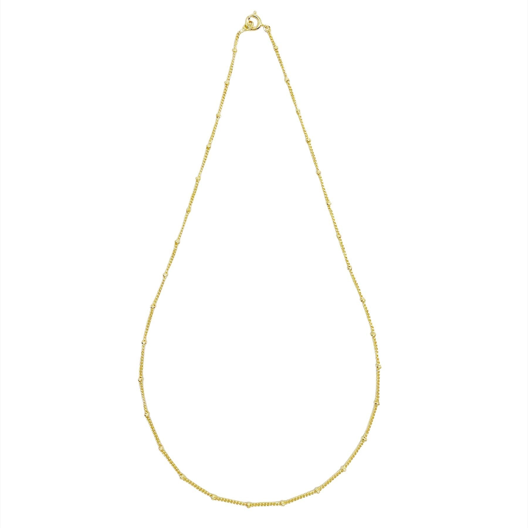 18k Gold Filled 1mm Satellite Chain Available in 16", 18", 20", 22" Length Size