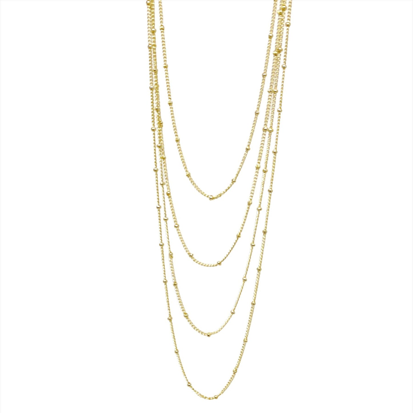 18k Gold Filled 1mm Satellite Chain Available in 16", 18", 20", 22" Length Size