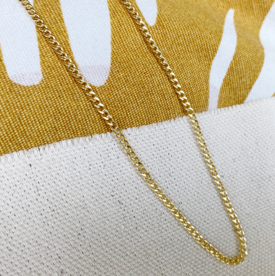 GoldFi 18k Gold Filled 2.0mm thickness Cuban Chain