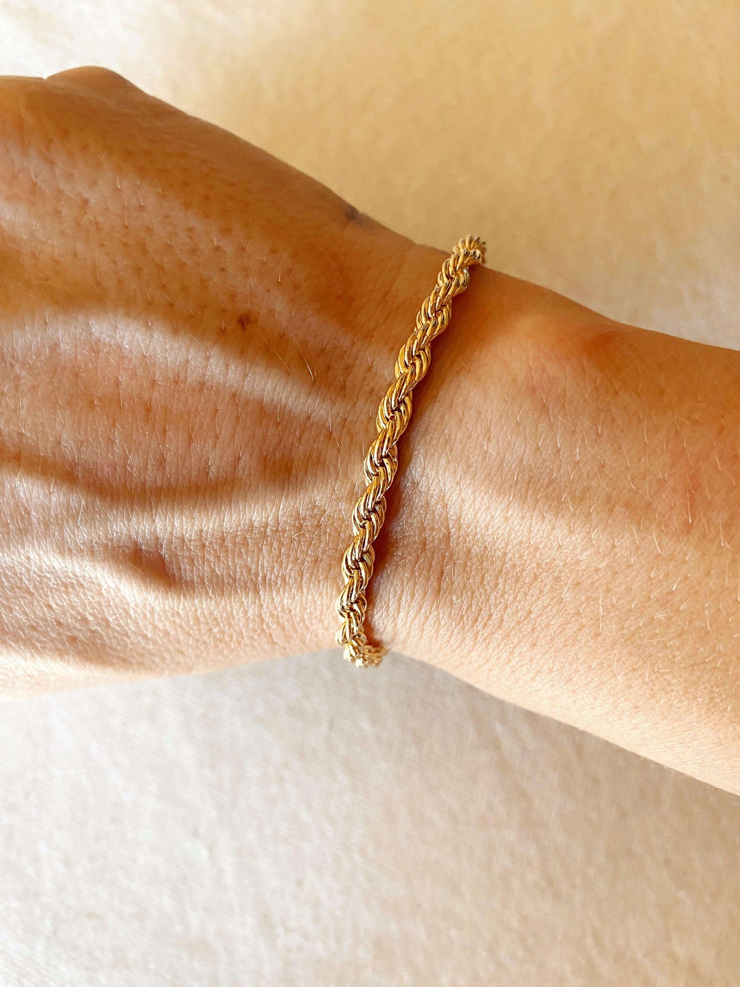 GoldFi 18k Gold Filled 4mm Rope Bracelet