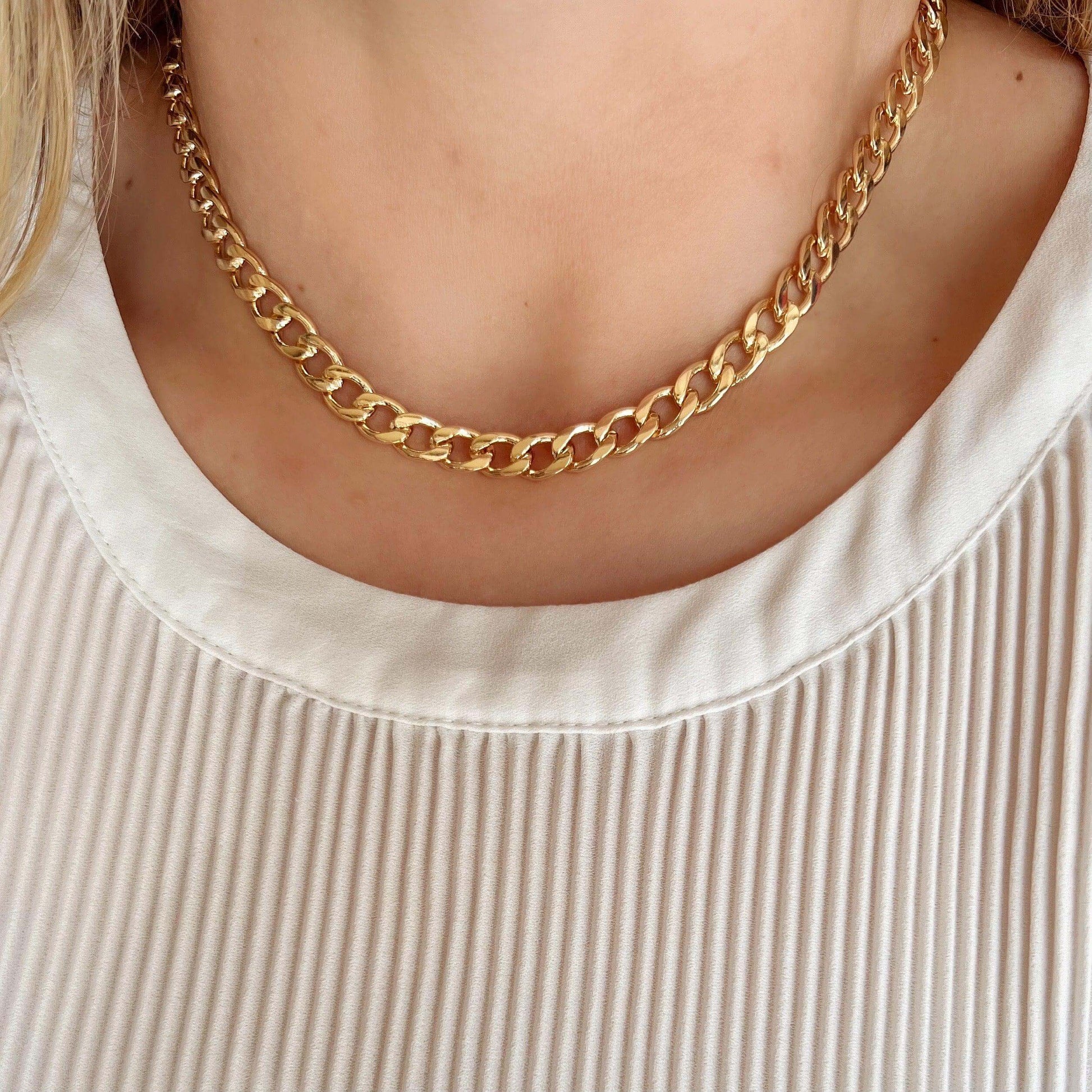 GoldFi 18k Gold Filled Chunky Cuban Necklace