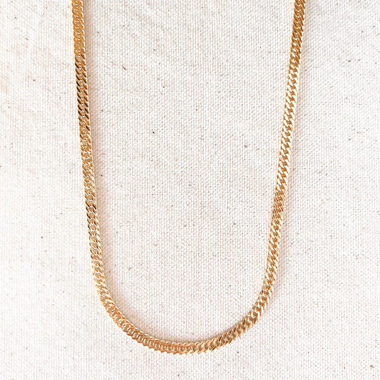 GoldFi 18k Gold Filled Curb Chain 4.0mm