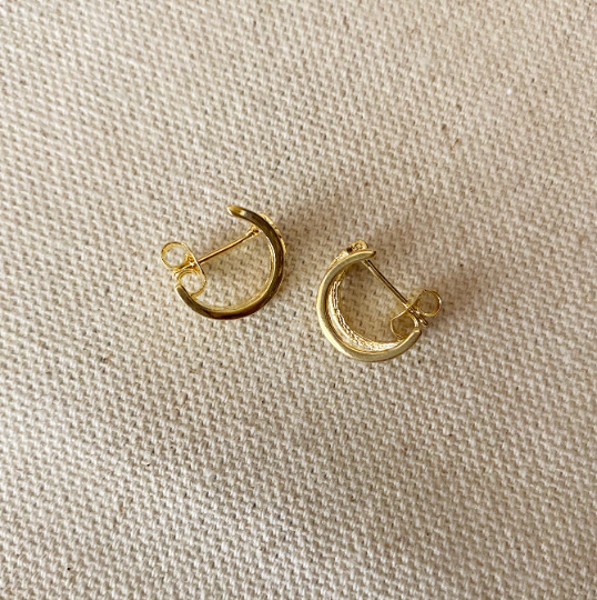 GoldFi 18k Gold Filled Dainty Blinking Star Stud