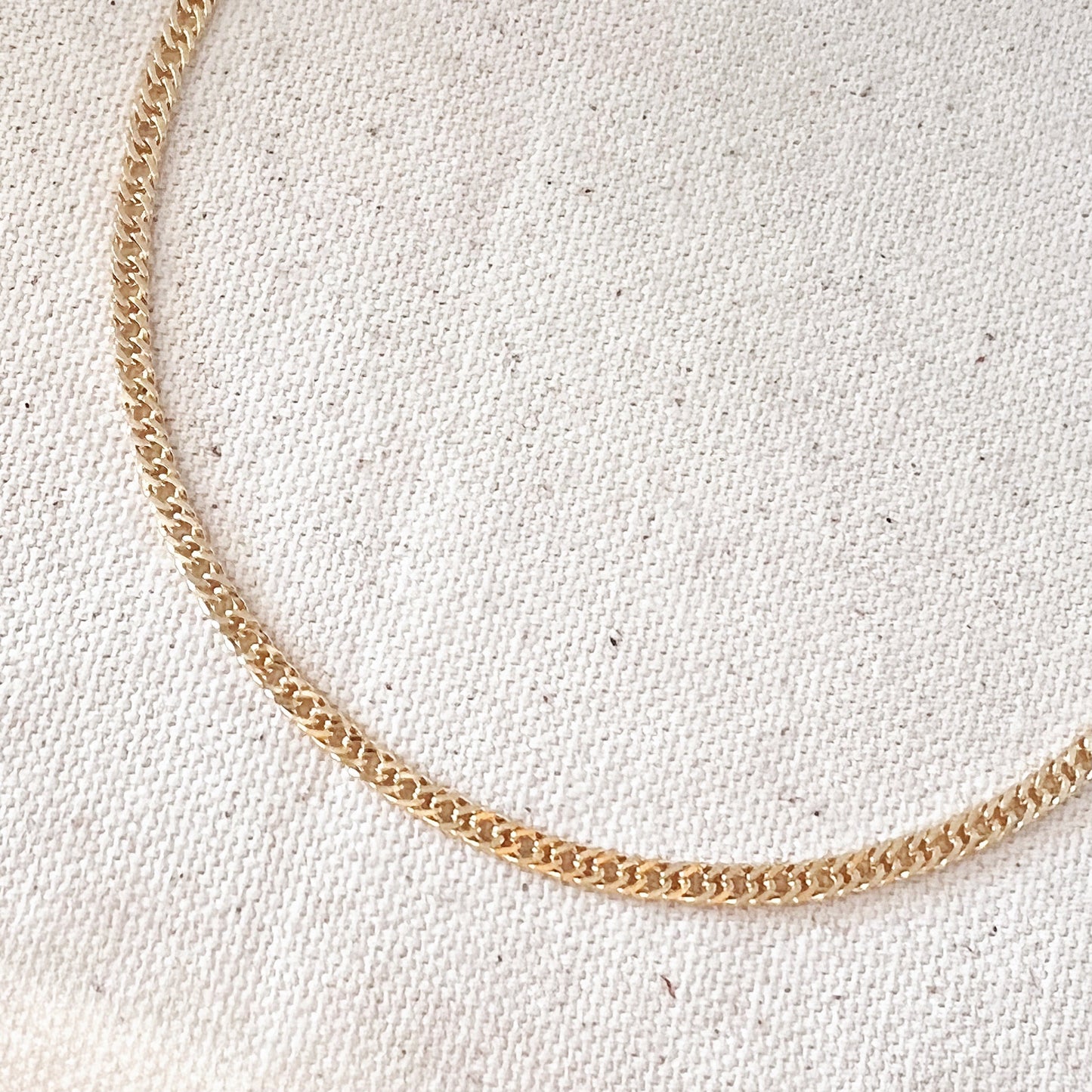 GoldFi 18k Gold Filled Double Curb Chain - Cuban