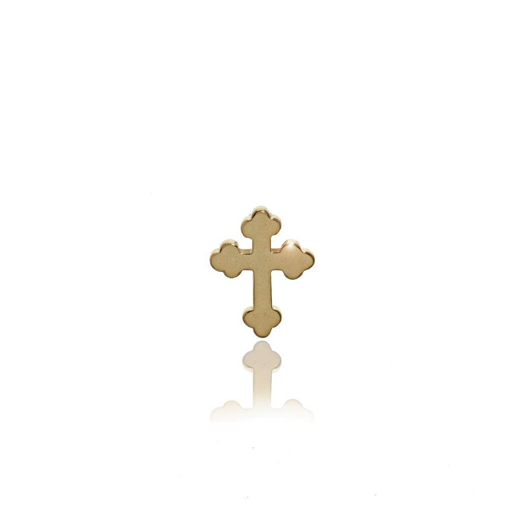 GoldFi 18k Gold Filled Evil Eye Lucky Clover Cross Charm Necklace