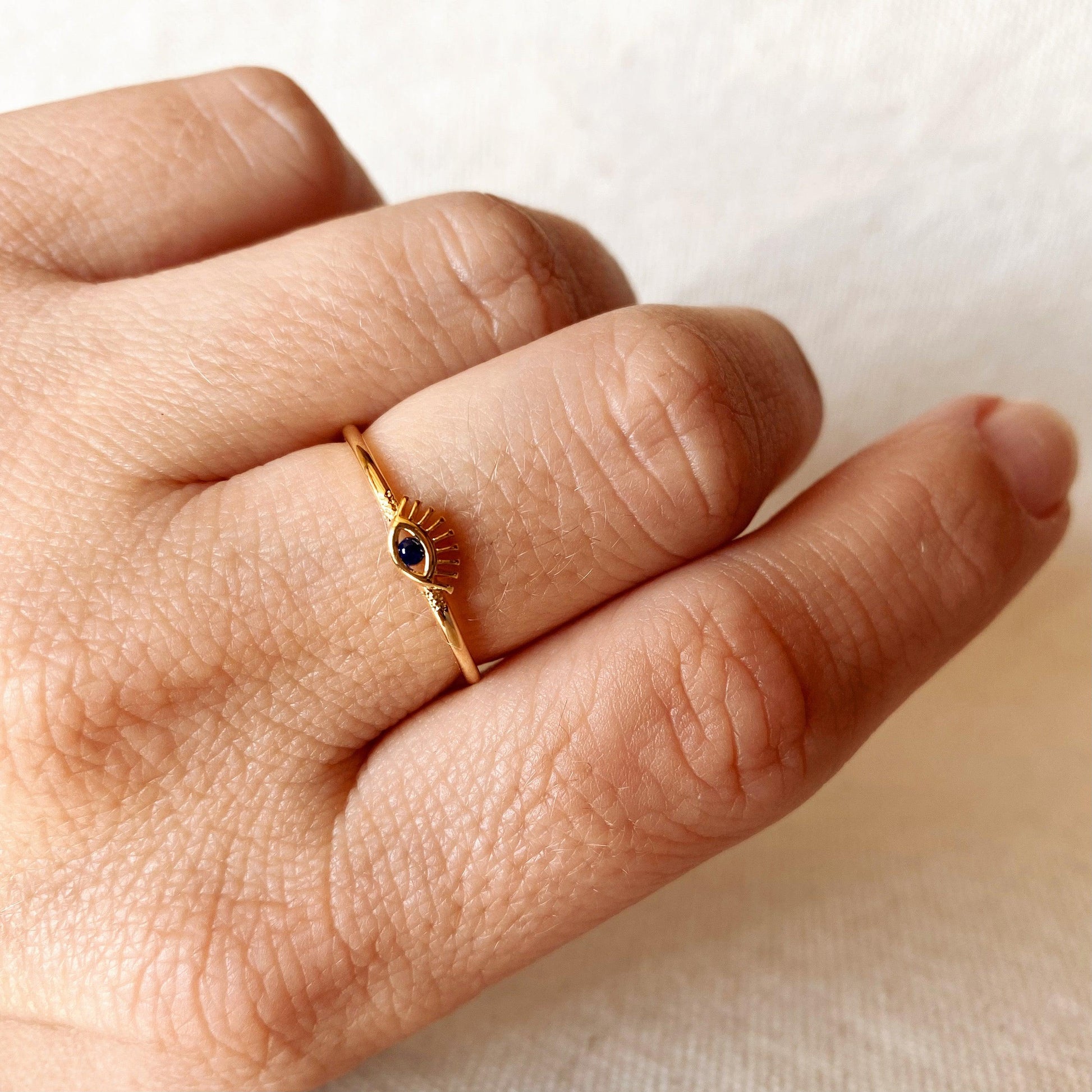 GoldFi 18k Gold Filled Evil Eye Ring