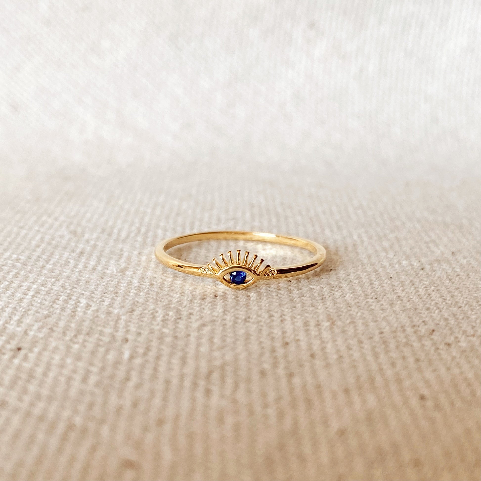 GoldFi 18k Gold Filled Evil Eye Ring