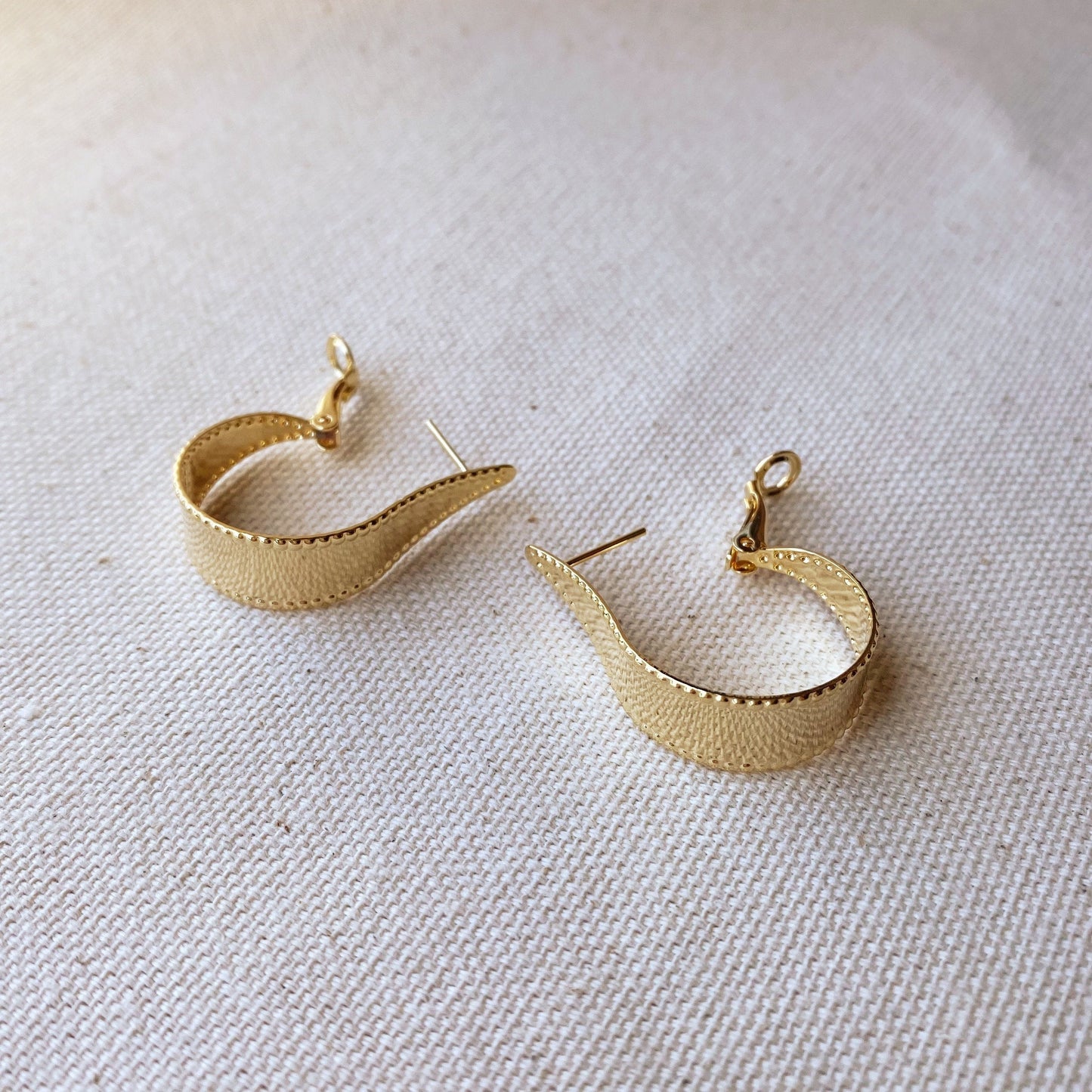 GoldFi 18k Gold Filled Hoop Earrings