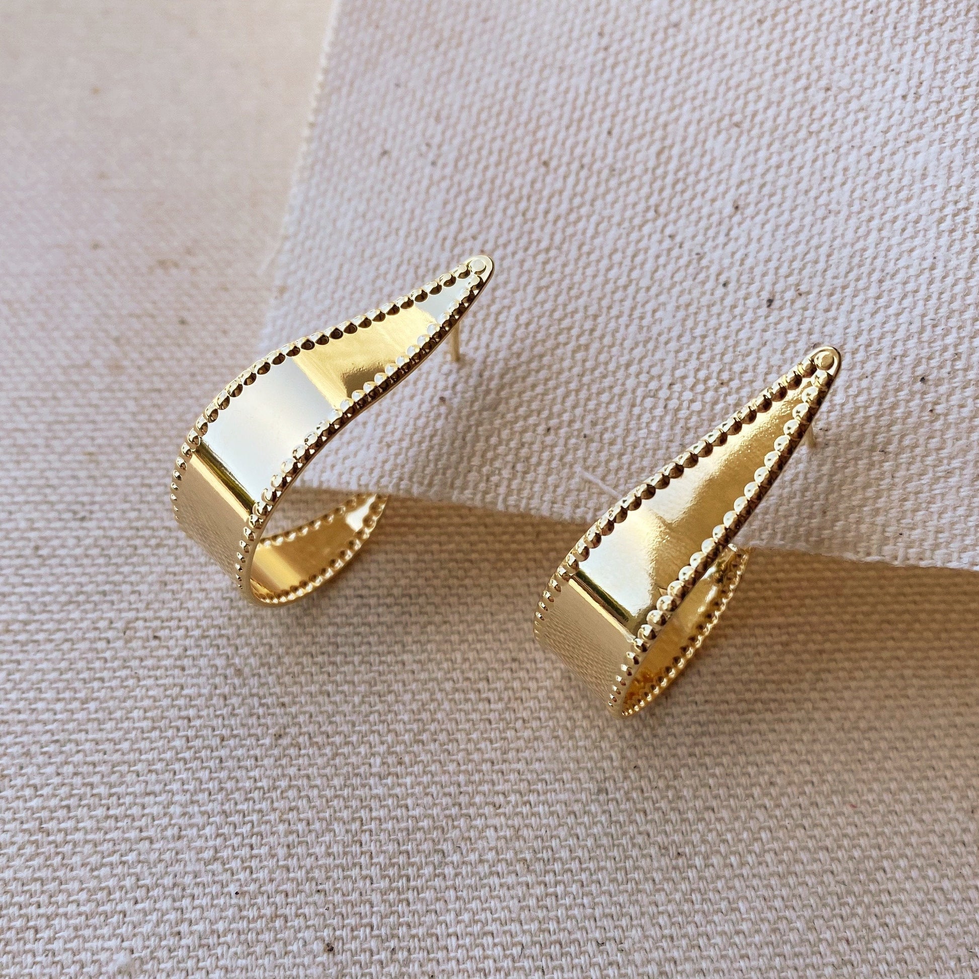 GoldFi 18k Gold Filled Hoop Earrings